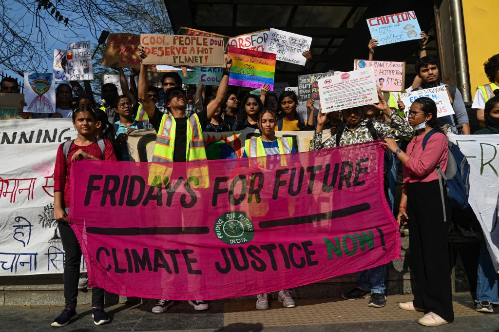 Aktywiści klimatyczni protestują również w Indiach