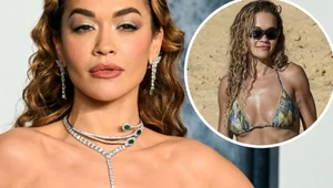 Rita Ora odsłania umięśnione ciało na plaży. Jej forma robi wrażenie