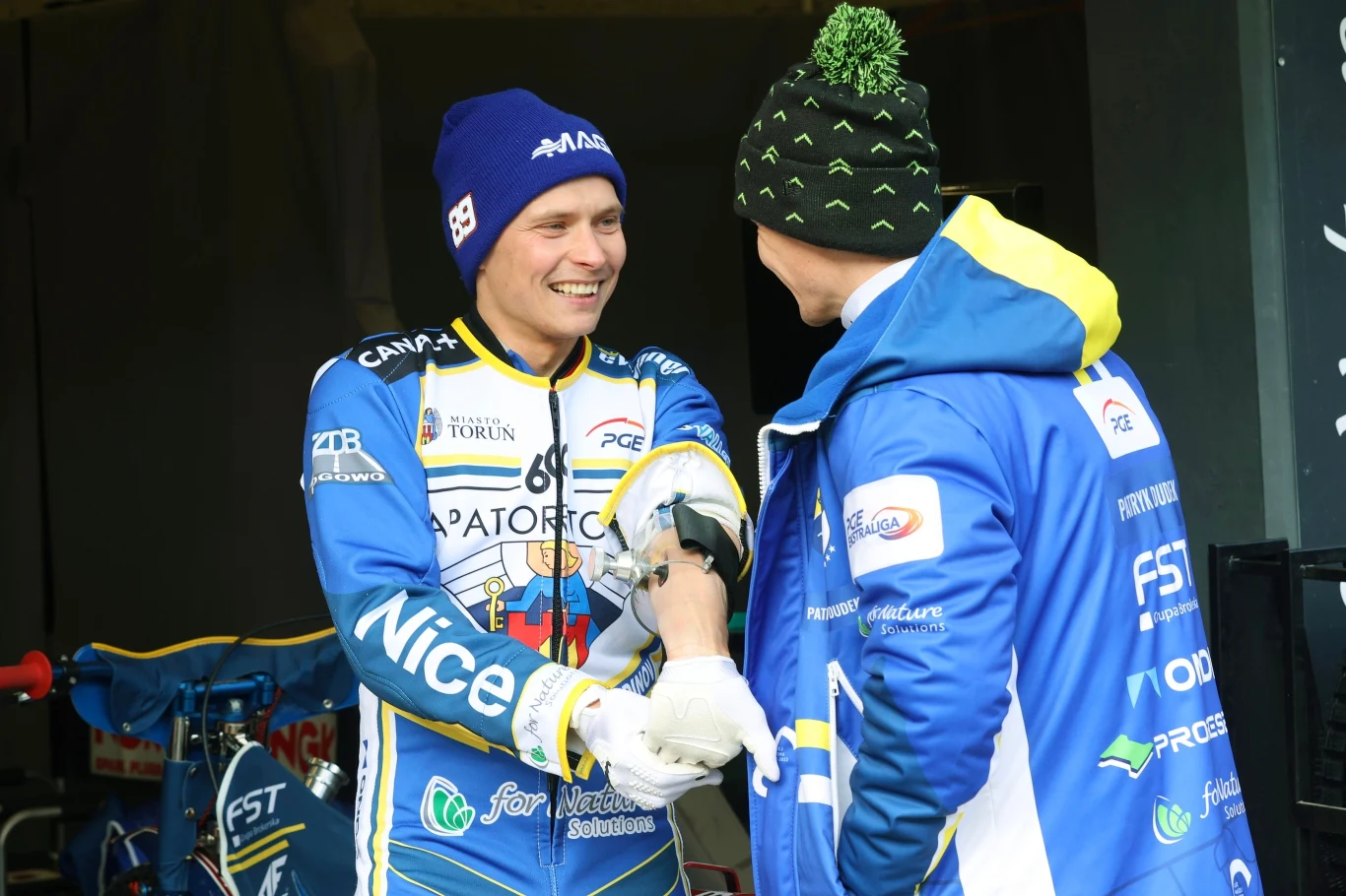 Emil Sajfutdinow na treningu Apatora Toruń Emil Sajfutdinow na treningu Apatora Toruń