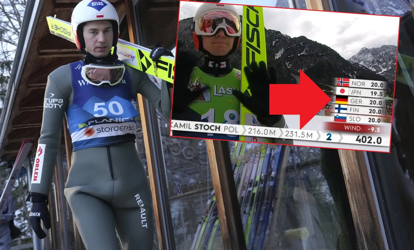 Kamil Stoch z "notami marzeń" w Planicy Kamil Stoch z "notami marzeń" w Planicy