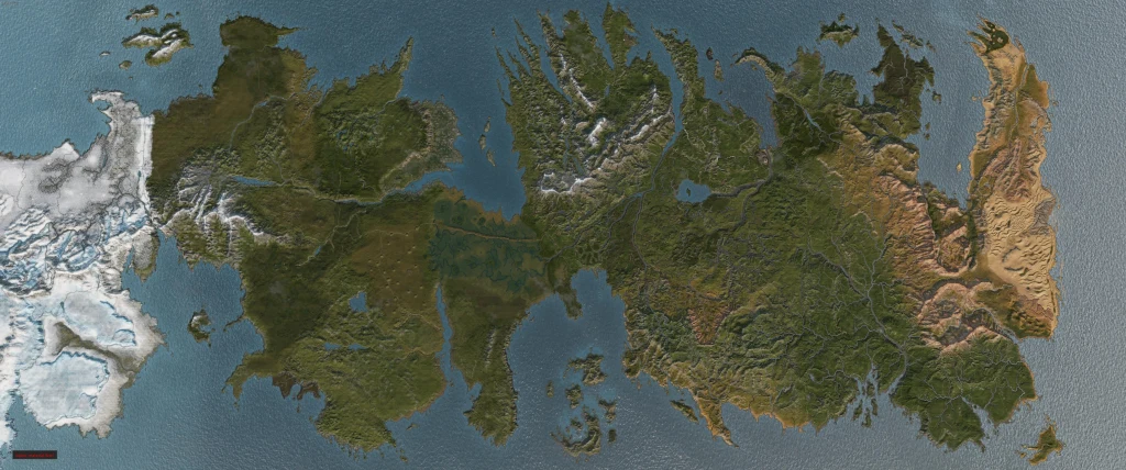 Mapa Westeros w Crusader Kings III Mapa Westeros w Crusader Kings III