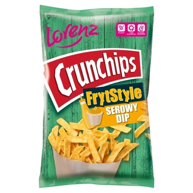 Crunchips FrytStyle Chipsy ziemniaczane serowy dip 90 g - 1