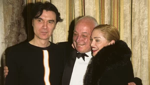 Seymour Stein z Davidem Byrne i Madonną - to on odpowiadał za start ich kariery