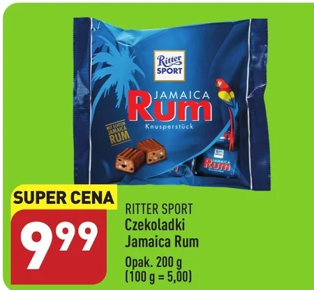 Ritter Sport Jamaica Rum Czekolada mleczna 200 g (12 sztuk)