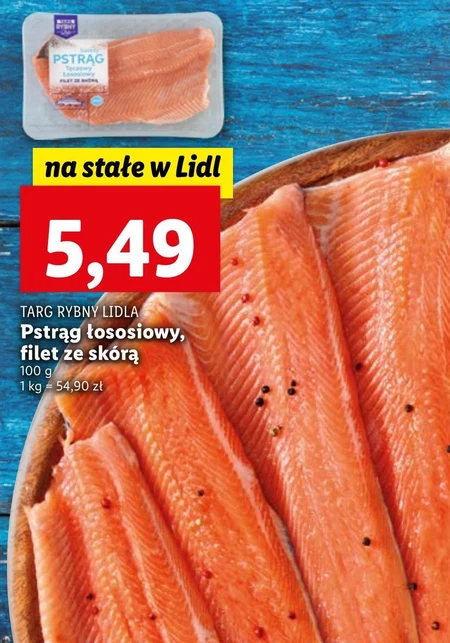 Pstrąg Targ rybny Lidla
