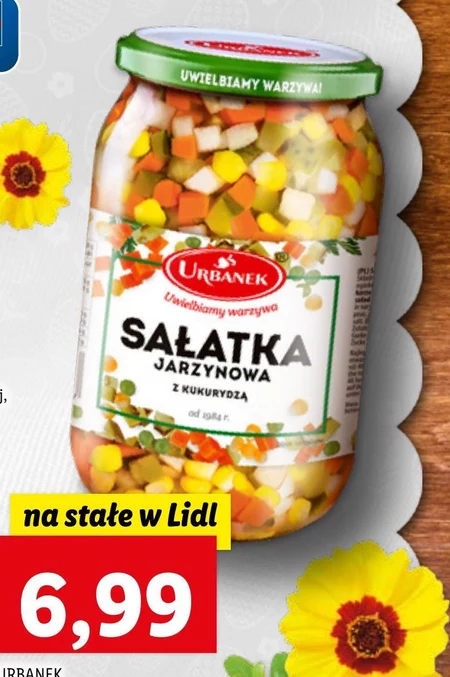 Urbanek Sałatka jarzynowa z kukurydzą 860 g
