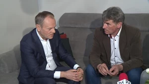 Donald Tusk odwiedził gospodarstwo w Grucznie 
