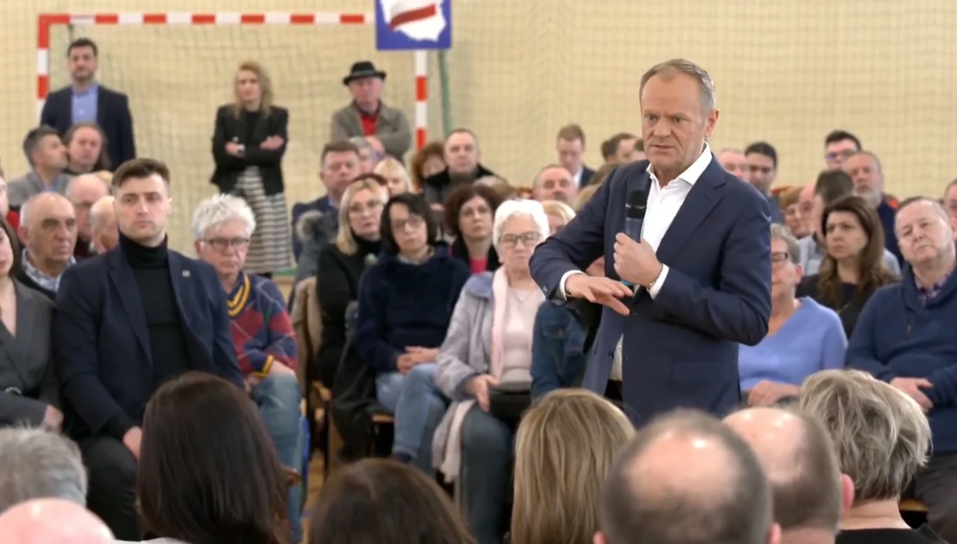 Donald Tusk spotkał się z mieszkańcami Chełmna