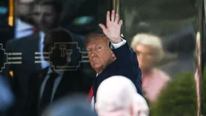Donald Trump przybył do Trump Tower w Nowym Jorku