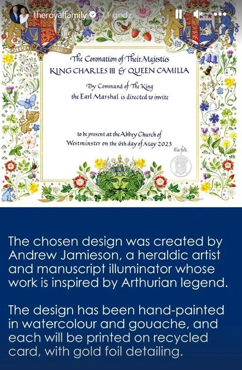 Oficjalne zaproszenie na koronację króla Karola III i królowej Camilli Oficjalne zaproszenie na koronację króla Karola III i królowej Camilli