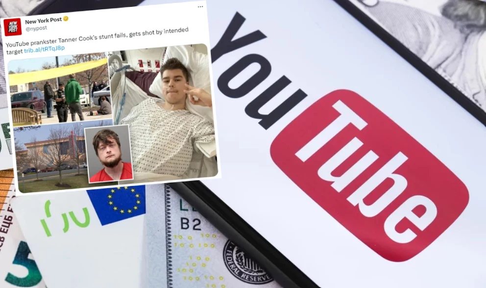 21-letni YouTuber postrzelony. 21-letni YouTuber postrzelony.