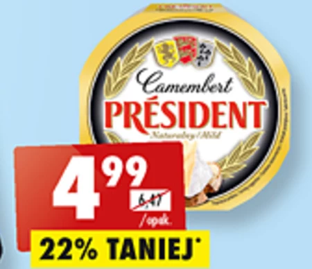 Président Ser Camembert naturalny 120 g