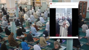 Imam prowadził modlitwę na żywo. Nagle wskoczył na niego kot