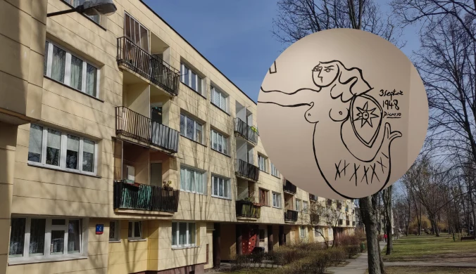 Kopia rysunku warszawskiej Syrenki