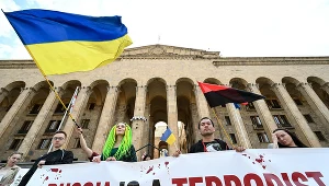 Protesty przeciw udziałowi Rosji w igrzyskach w Paryżu