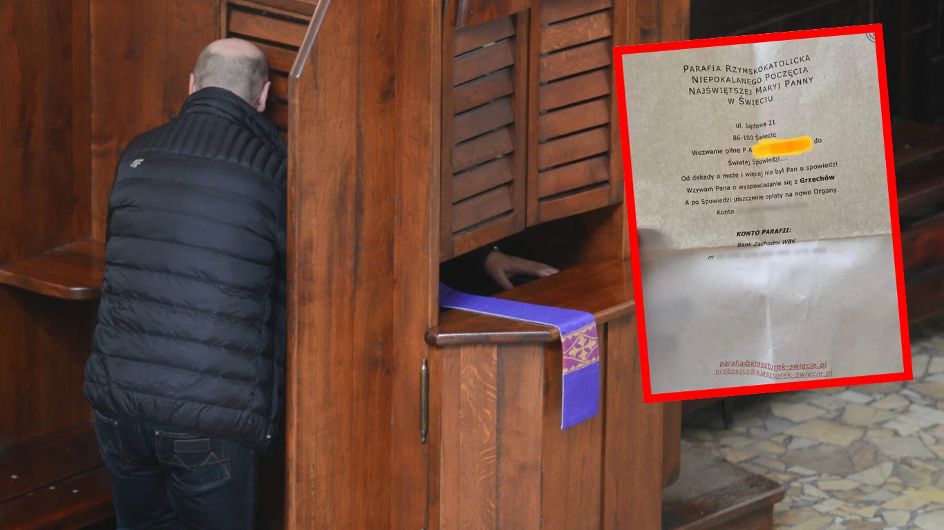 W internecie pojawiło się zdjęcie dokumentu wzywającego do spowiedzi rzekomo rozsyłanego do wiernych przez parafię w Świeciu W internecie pojawiło się zdjęcie dokumentu wzywającego do spowiedzi rzekomo rozsyłanego do wiernych przez parafię w Świeciu