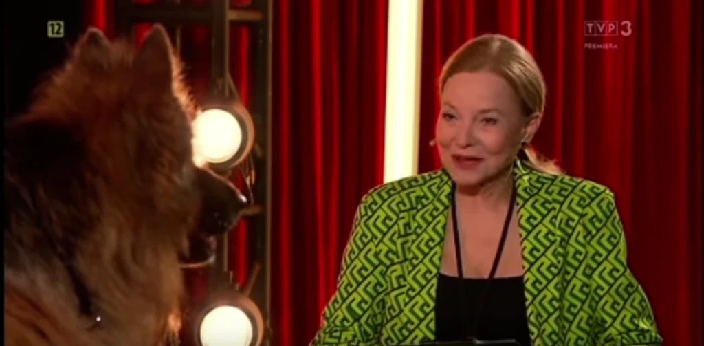 Laura Łącz rozmawia z psem w programie "Rola życia"