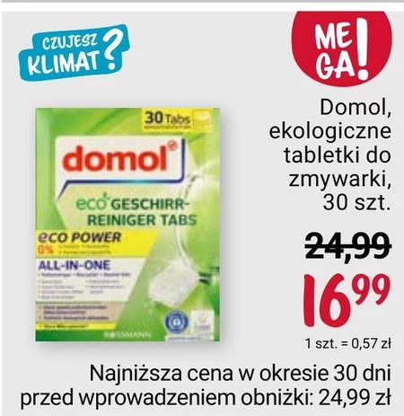 Tabletki do zmywarki Domol
