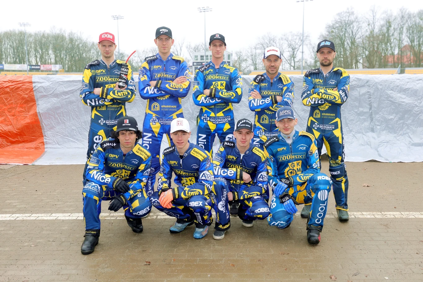 Drużyna ZOOLeszcz GKM-u Grudziądz podczas press day