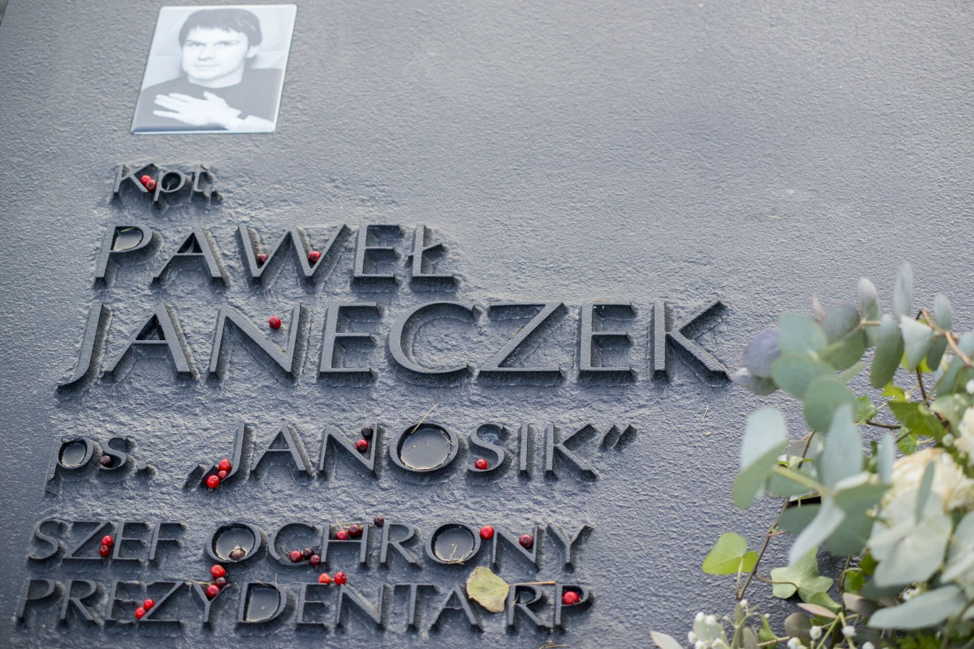 Pomnik kpt. Pawła Janeczka ps. "Janosik". Warszawa Cmentarz Wojskowy na Powązkach