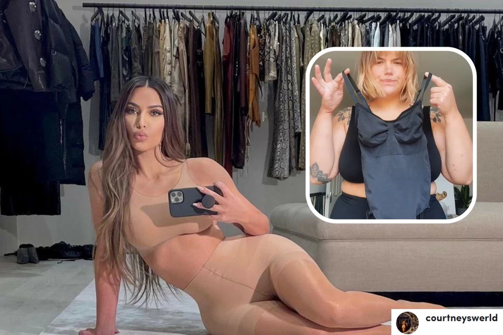 TikTokerka postanowiła kupić modelujące body z kolekcji Kim Kardashian. Efekt końcowy przeszedł jej najśmielsze oczekiwania
