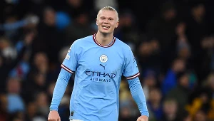 Erling Haaland w barwach Manchesteru City