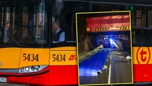 Autobus zostawił dach pod mostem. Kierowca zapomniał, czym jedzie? 