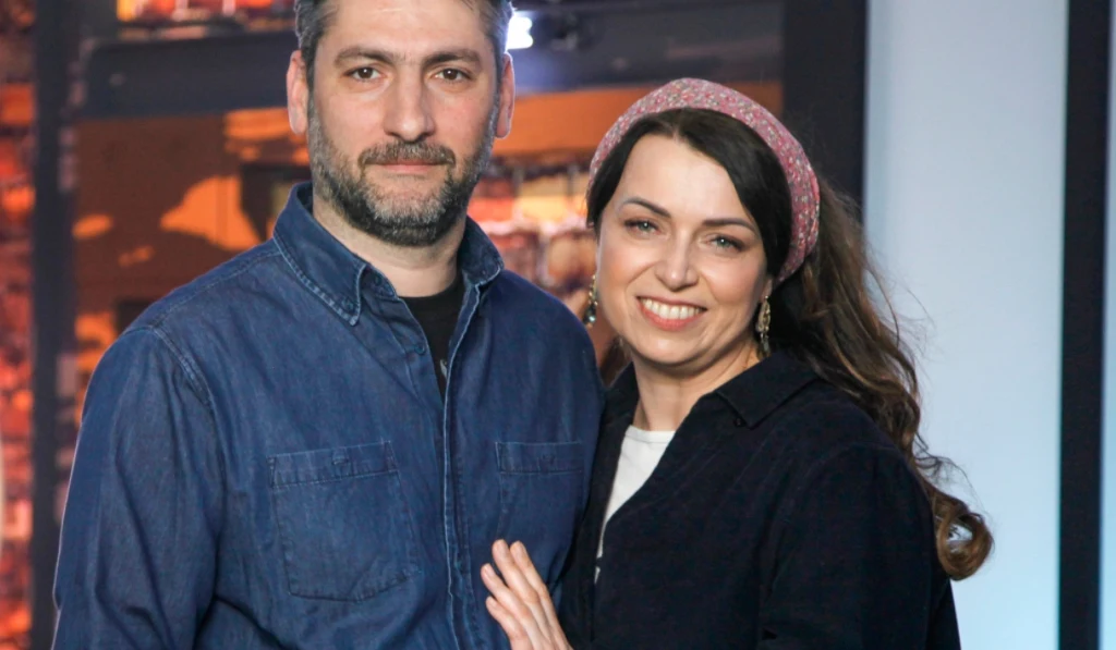 Katarzyna Pakosińska z mężem