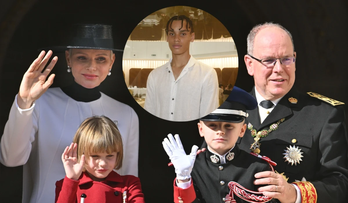 Charlene i Albert z dziećmi, Alexander Grimaldi-Coste Charlene i Albert z dziećmi, Alexander Grimaldi-Coste