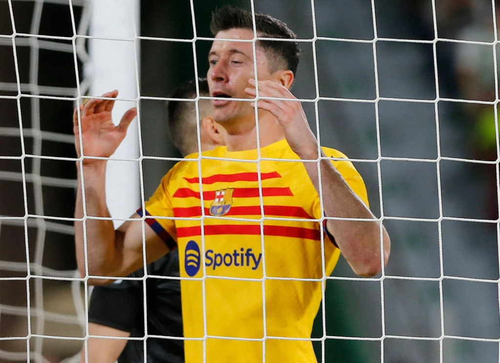 Robert Lewandowski w barwach FC Barcelona Robert Lewandowski w barwach FC Barcelona