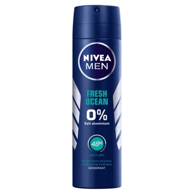 Nivea Fresh Ocean Dezodorant 0% Soli Aluminium Spray 150 ml - 1