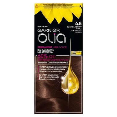Garnier Olia Farba do włosów czekoladowy brąz 4.8 - 0