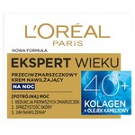L'Oréal Paris Ekspert Wieku Przeciwzmarszczkowy krem nawilżający na noc 40+ 50 ml