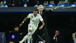 Carlo Ancelotti w meczu Real Madryt - Chelsea Londyn