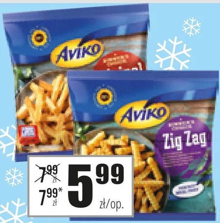 Aviko Zig Zag Frytki karbowane 450 g