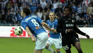 Robert Lewandowski w barwach Lecha Poznań w 2010 roku