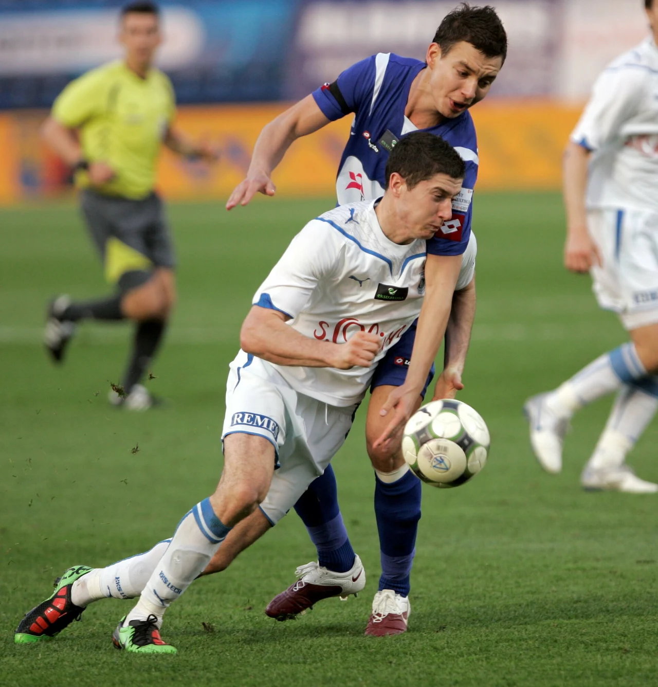 Robert Lewandowski w barwach Lecha Poznań