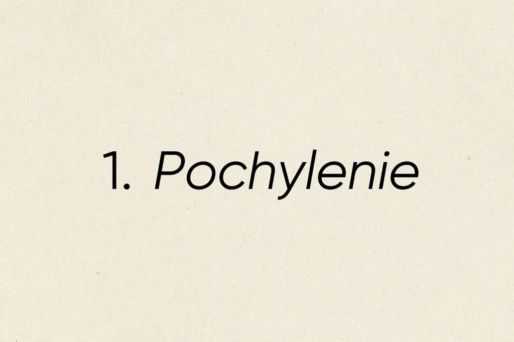 Pochylenie liter