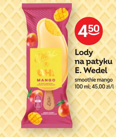 E. Wedel Ptasie Mleczko Lody truskawkowe 90 ml