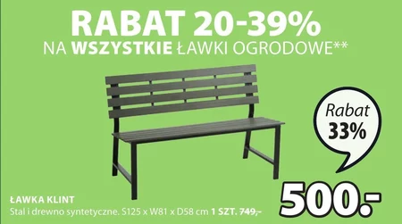 Ławka ogrodowa Jysk