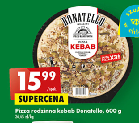 Pizza z szynką i serem - Donatello - 600 g