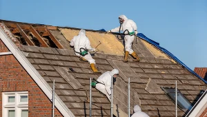 Azbest był wykorzystywany m.in. do produkcji pokryć dachowych