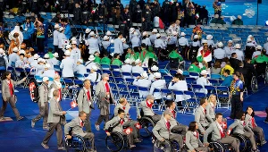 Parada podczas igrzysk paraolimpijskich w Londynie