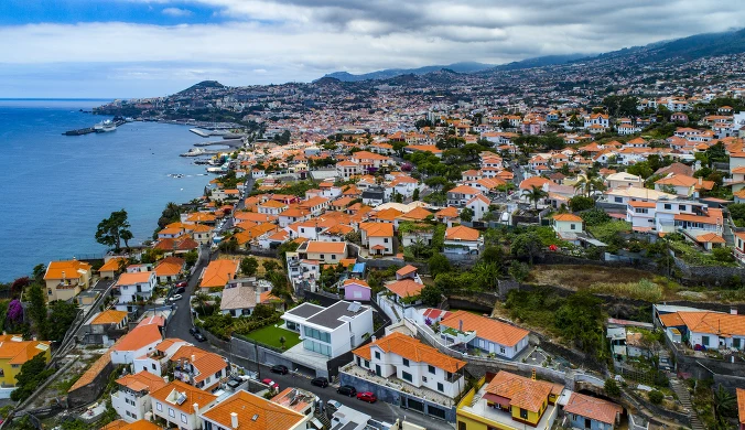 Stolica Madery - Funchal z lotu ptaka