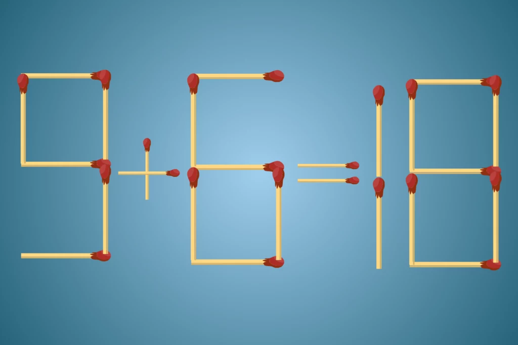 Spróbuj usunąć trzy zapałki tak, żeby wynik równania się zgadzał. Udaje się to jedynie kilku procentom osób!