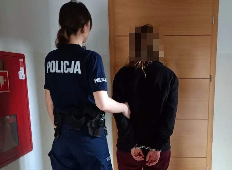 Kobieta szarpała się z mundurowymi i wyzywała ich Kobieta szarpała się z mundurowymi i wyzywała ich