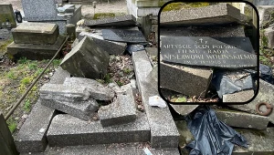 Szokujący widok na cmentarzu. Grób aktora zdewastowany