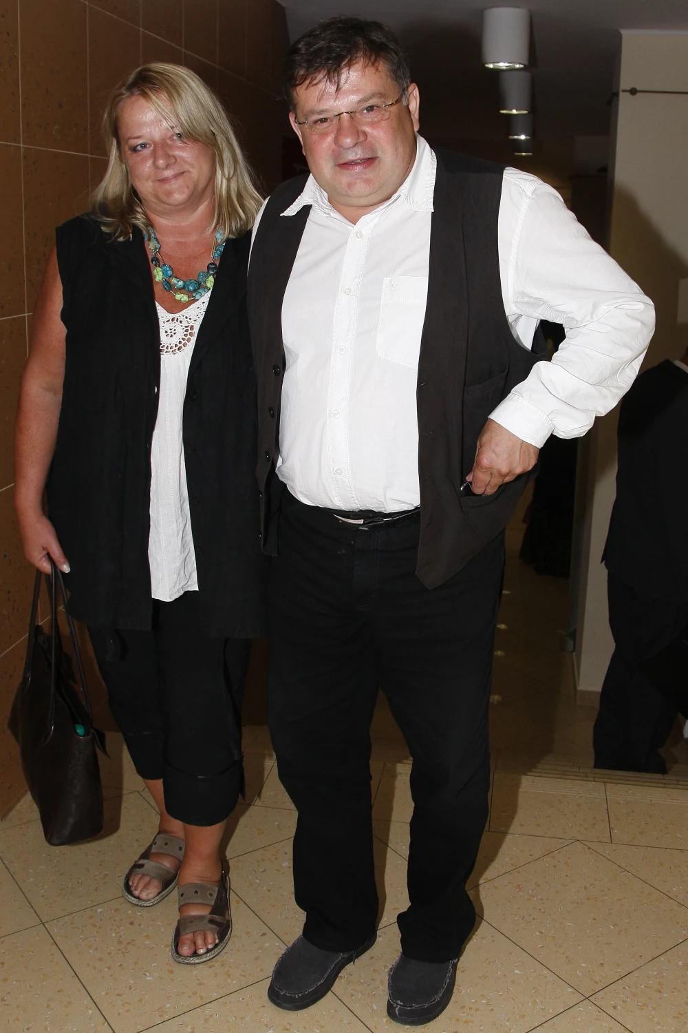 Krzysztof Globisz z żoną Agnieszką w 2009 roku