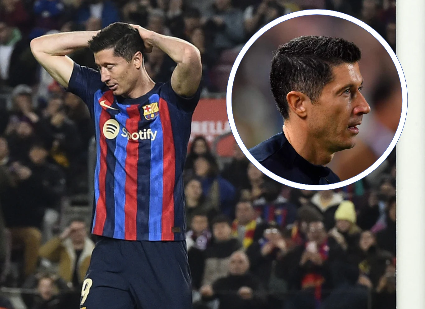 Robert Lewandowski w barwach FC Barcelona Robert Lewandowski w barwach FC Barcelona