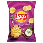 Lay's Chipsy ziemniaczane o smaku śmietankowego serka z bazylią 130 g